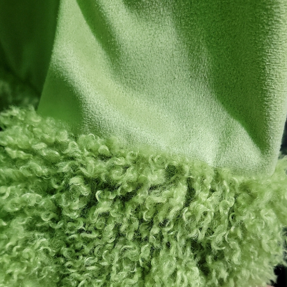 NWOT Borg Collar Faux Suede Green Jacket 💚✨️ - Picture 4 of 8